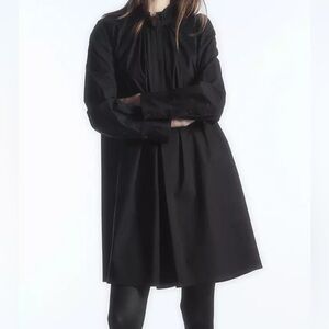 COS ruffled collar mini shirt dress